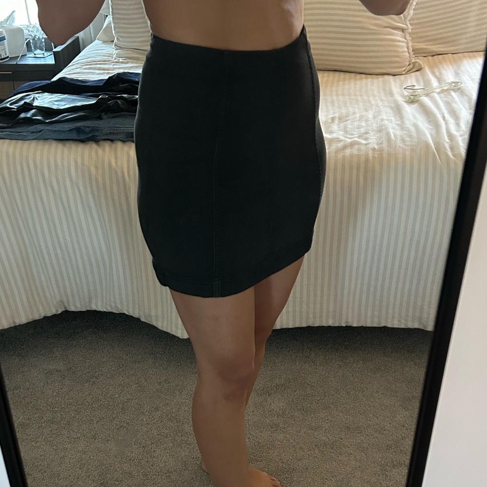 Free people black Mini Skirt